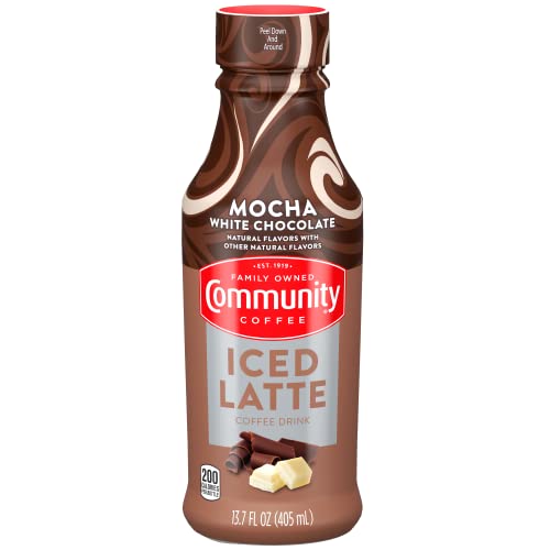 Community Coffee Mocha White Chocolate Iced Latte Ready To Drink...