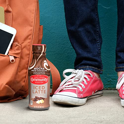 Community Coffee Mocha White Chocolate Iced Latte Ready To Drink...