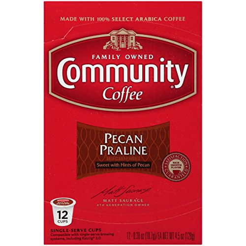 Community Coffee Pecan Praline Flavored Medium Roast Single Serv