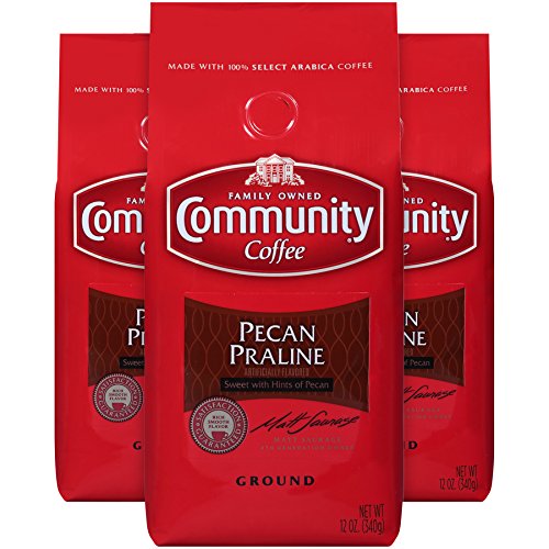 Community Coffee Pecan Praline Flavored Medium Roast Premium Gro