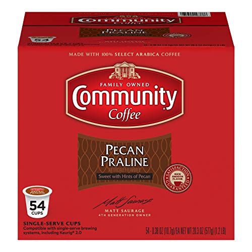 Community Coffee Pecan Praline Flavored Medium Roast Single Serv