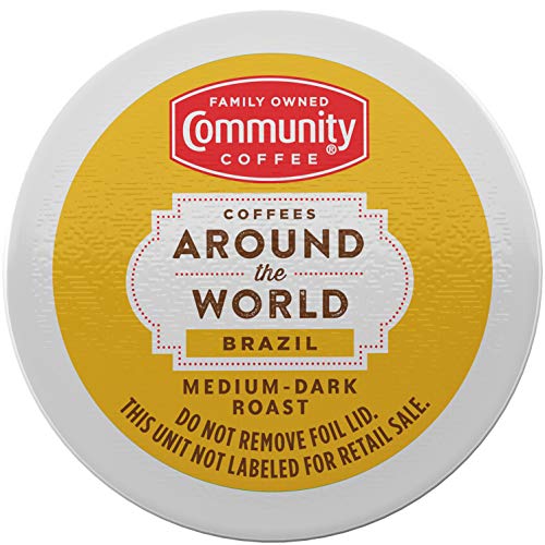 Community Coffee Single Origin Brazil 10 Count Coffee Pods, Medi