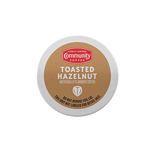 Community Coffee Toasted Hazelnut Flavored Medium Roast Single S