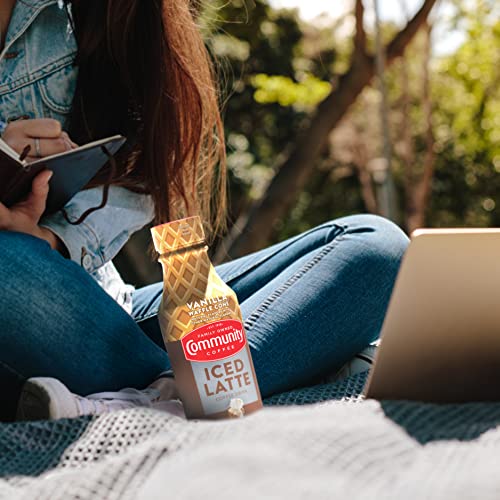 Community Coffee Vanilla Waffle Cone Iced Latte Ready To Drink, ...