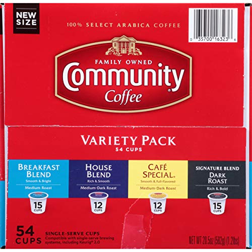Community Coffee Variety Pack Medium To Dark Roast Single Serve