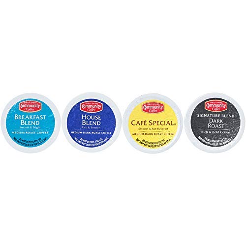 Community Coffee Variety Pack Medium To Dark Roast Single Serve