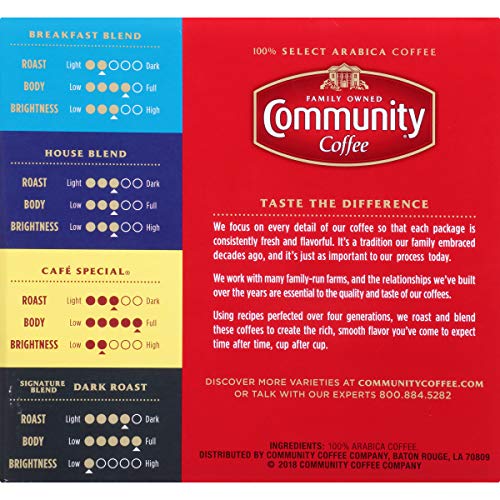 Community Coffee Variety Pack Medium To Dark Roast Single Serve