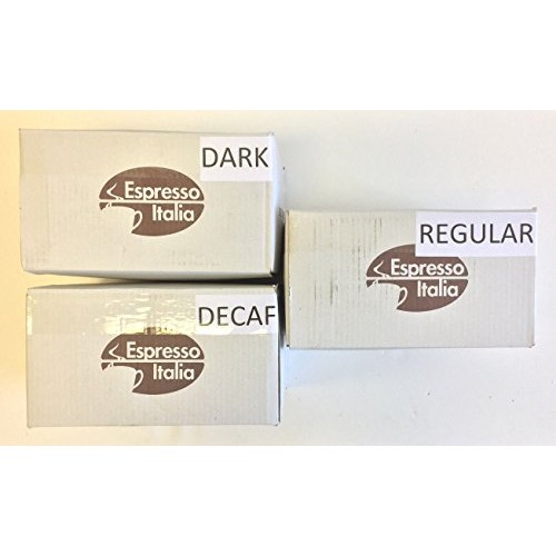 Comobar Espresso Italia Coffee Capsule, 3 Cases: 1 Dark, 1 Decaf