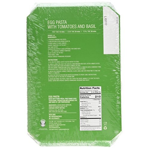 Sanremo Italian Egg Tagliatelle Pasta - Non-Gmo, Free Range Egg