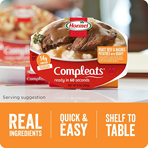 Hormel Compleats Roast Beef And Mashed Potatoes With Gravy, 9 Ou
