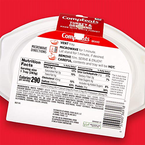 Hormel Compleats Turkey &Amp; Dressing, 10 Ounce Pack Of 6