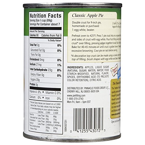 Comstock More Fruit Apple Filling, 21 Oz, 2 Pk