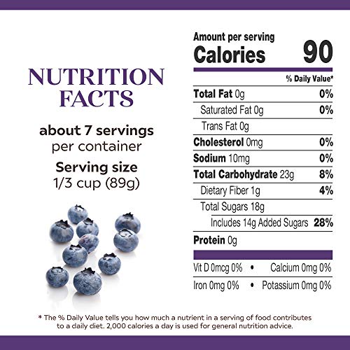 Comstock More Fruit Pie Filling &Amp; Topping, Blueberry, 21 Oz