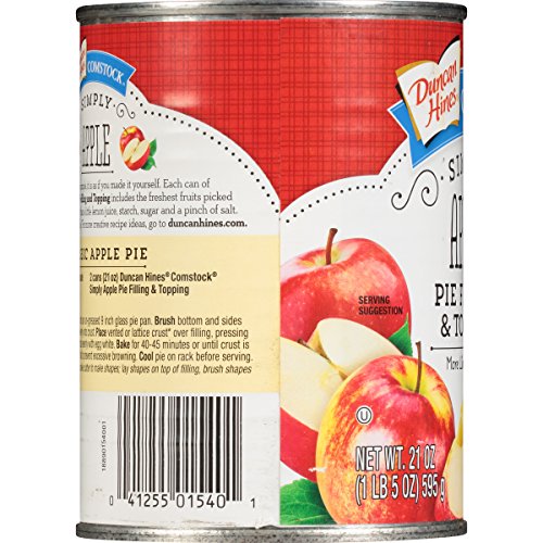 Comstock Simply Pie Filling &Amp; Topping, Apple, 21 Ounce Pack Of 8