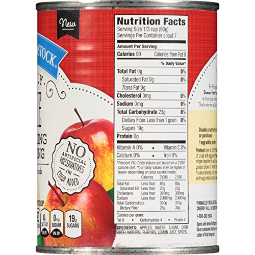 Comstock Simply Pie Filling &Amp; Topping, Apple, 21 Ounce Pack Of 8