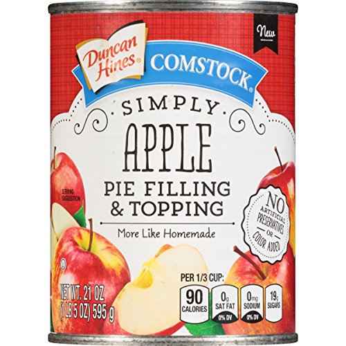 Comstock Simply Pie Filling &Amp; Topping, Apple, 21 Ounce Pack Of 8