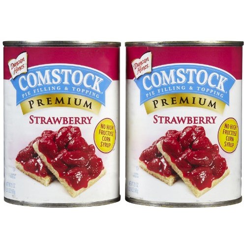 Comstock Strawberry Pie Filling/Topping - 21 Oz - 2 Pk