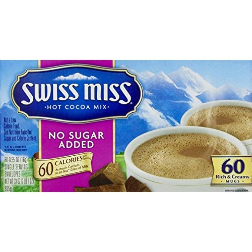 Swiss Miss Milk Chocolate No Sugar Added Not Sugar Free Premium