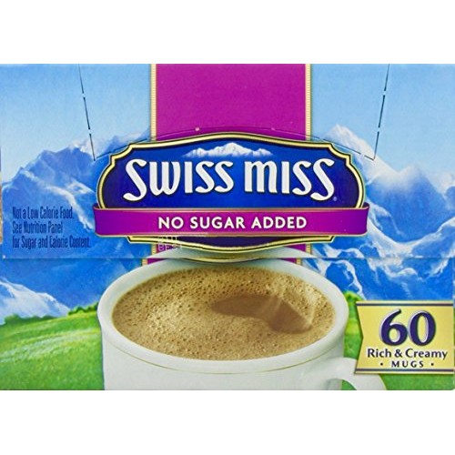 Swiss Miss Milk Chocolate No Sugar Added Not Sugar Free Premium
