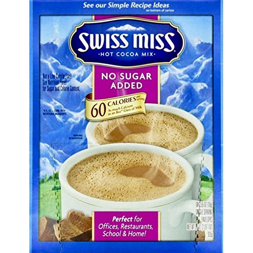 Swiss Miss Milk Chocolate No Sugar Added Not Sugar Free Premium