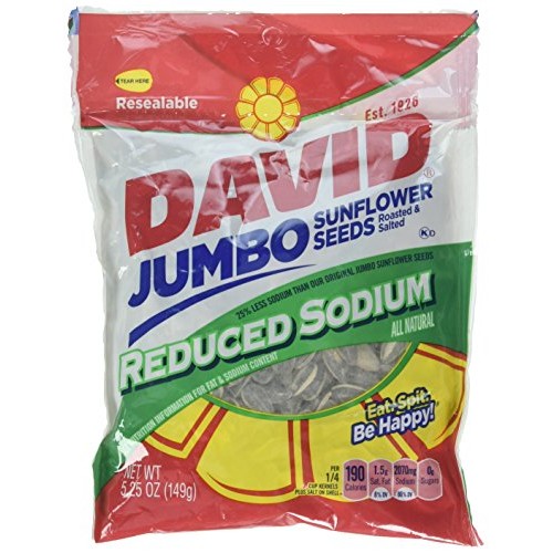 Davids Sunflower Seeds, Reduced Salt, 5.25 Oz