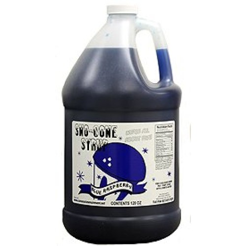 Snow Cone Syrup Gallons W/Pumps Blue Raspberry-Orange-Cherry-Wa