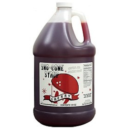Snow Cone Syrup Gallons W/Pumps Blue Raspberry-Orange-Cherry-Wa