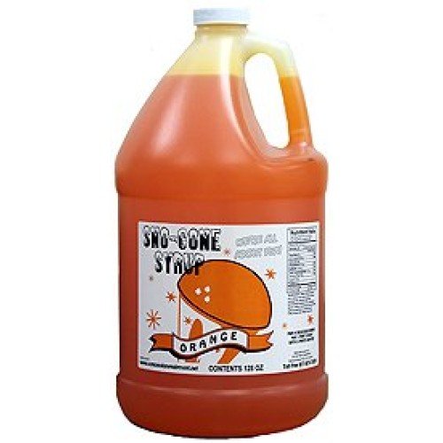 Snow Cone Syrup Gallons W/Pumps Blue Raspberry-Orange-Cherry-Wa