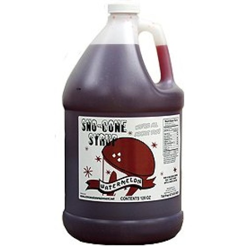 Snow Cone Syrup Gallons W/Pumps Blue Raspberry-Orange-Cherry-Wa