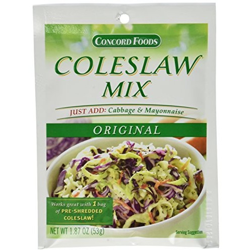 Concord Foods Coleslaw Mix, 1.87 Ounce Pouches Pack Of 18