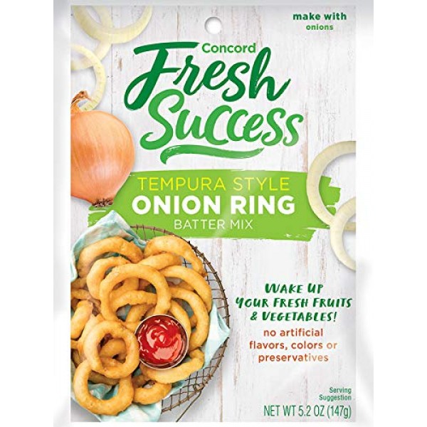 Concord Onion Ring Batter Mix, 5.2-Ounce Pouches Pack of 18