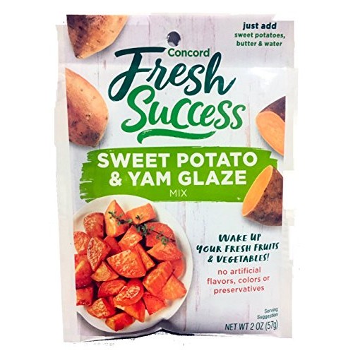 Concord Yam Or Sweet Potato Glaze Mix Dry, 2-Ounce Pouches Pa