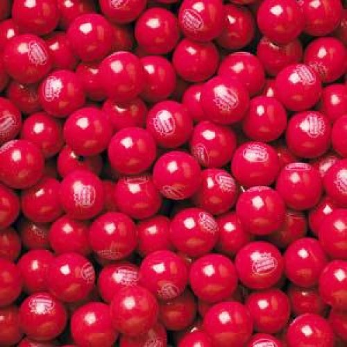 Bubble Gum Balls - Hot Chew Cinnamon, 5 Lb Bag