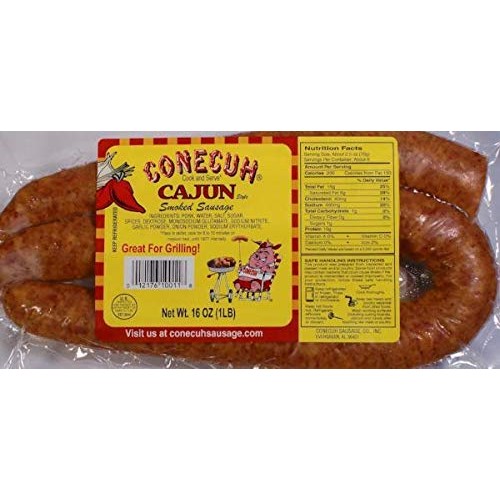 Conecuh Cajun Smoked Sausage 16 Oz 4 Pack