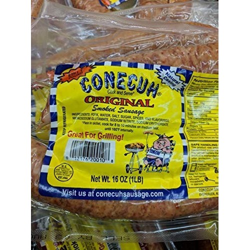 Conecuh Original Smoked Sausage 16 Oz 8 Pack