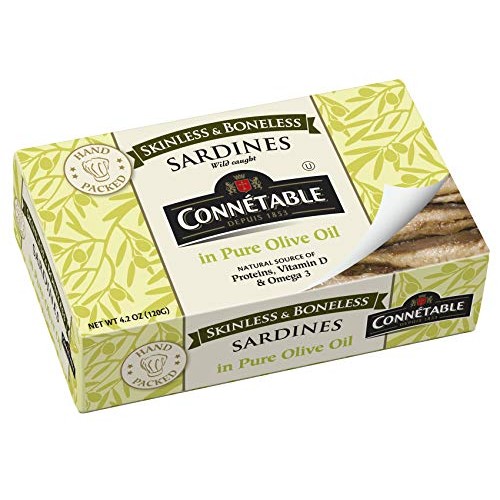 Connetable Skinless And Boneless Sardines In Pure Olive Oil, 4.2