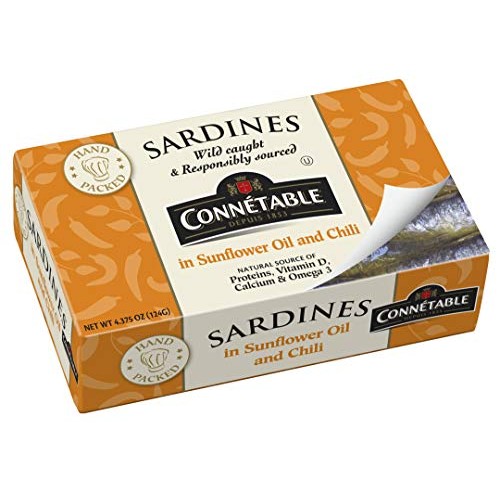 Sardines | Connetable | Sardines In Sunflower Oil And Chili | 4.