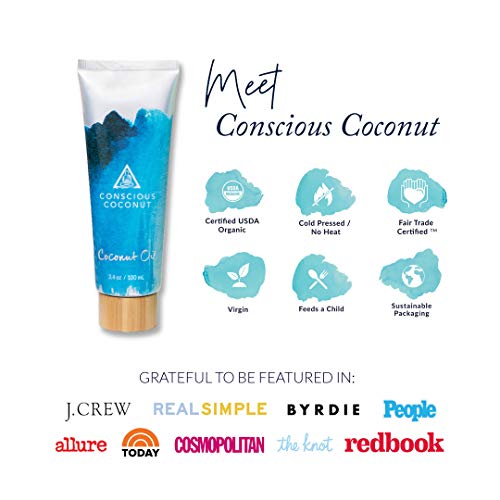 Organic, Fair Trade Coconut Oil Packets - Ten 10 Small Batch,