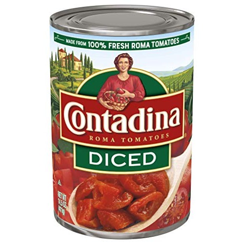 Contadina Canned Diced Roma Tomatoes, 14.5 Oz Can, 14.5 Oz