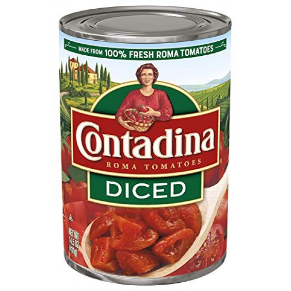 Contadina Roma Style Diced Tomatoes 14.5 Oz Pack Of 12