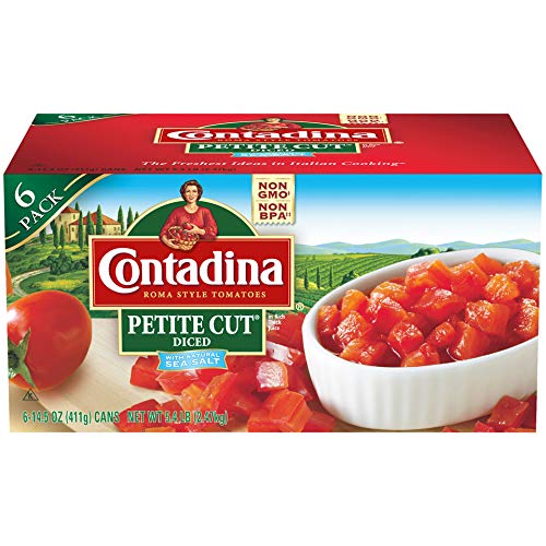 Contadina Petite Cut Diced Roma Style Tomatoes, 6 Count