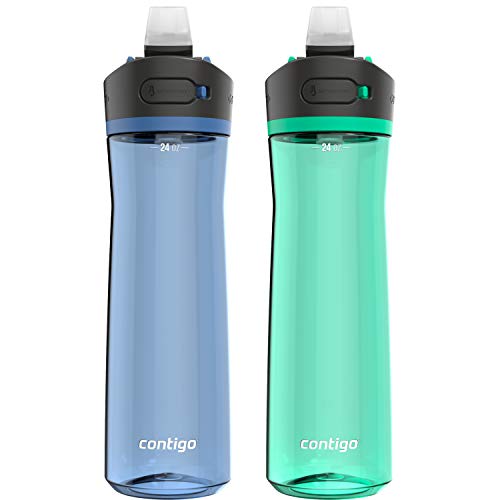 Contigo 2144982 Water Bottle, 24Oz, Blue Corn &Amp; Coriander