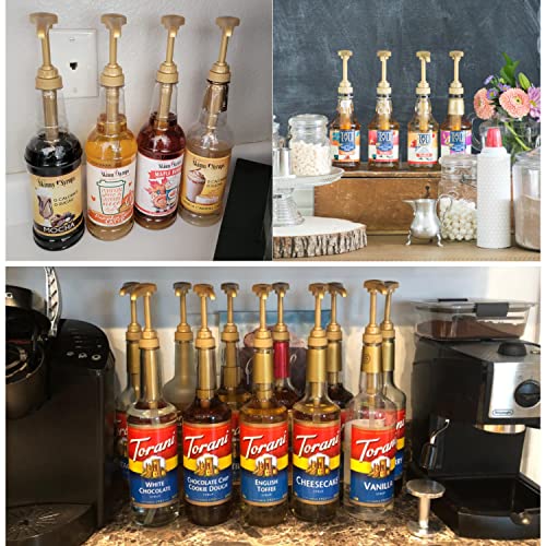 COODUM 3 Packs Coffee Syrup Pump Fits 750Ml Torani, DaVinci, Jor...