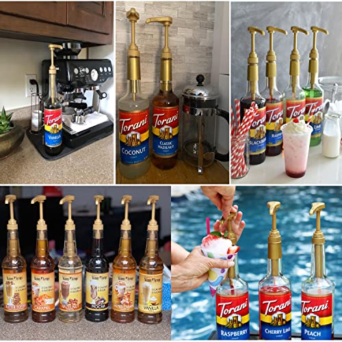 COODUM 3 Packs Coffee Syrup Pump Fits 750Ml Torani, DaVinci, Jor...