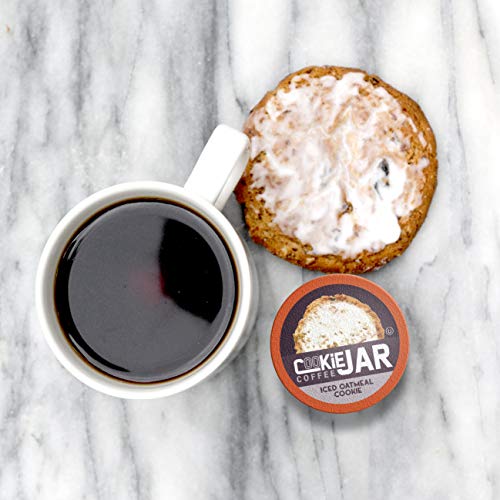 Cookie Jar Coffee Iced Oatmeal Flavored Coffee, Recyclable Pods, Cookie Jar Coffee Iced Oatmeal Flavored Coffee, Recyclable Pods,