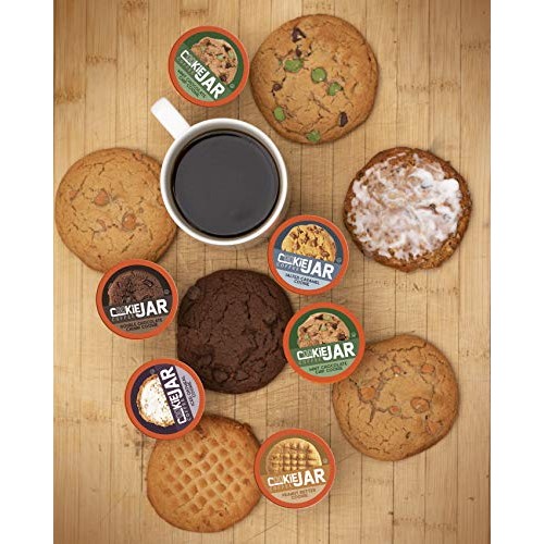 Cookie Jar Coffee Iced Oatmeal Flavored Coffee, Recyclable Pods, Cookie Jar Coffee Iced Oatmeal Flavored Coffee, Recyclable Pods,