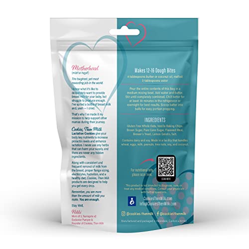 COOKIES, THEN MILK No Bake Lactation Cookies Dough, Pumping & Br...