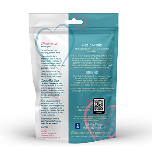 COOKIES, THEN MILK Quick Boost Lactation Cookies Mix with Oats, ...