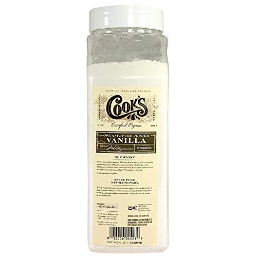Cook’S, Organic Pure Vanilla Powder, World’S Finest Gourmet Fres