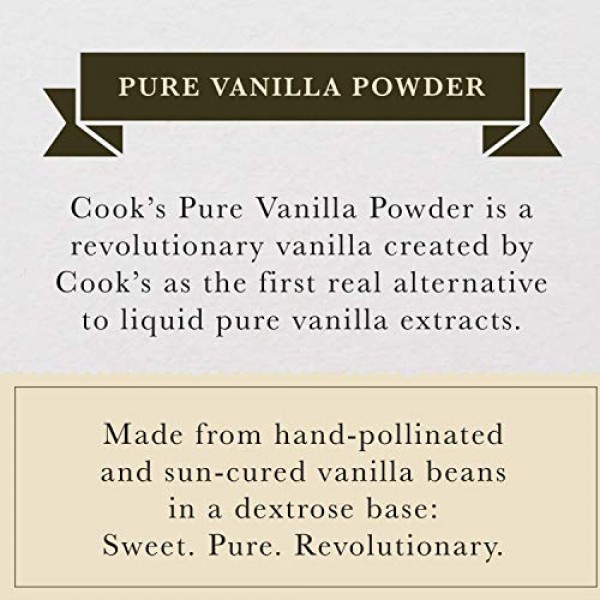 Cook’s, Pure Vanilla Powder, World’s Finest Gourmet Fresh Premiu...